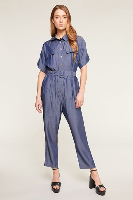 TENCEL JUMPSUIT BLUE by Motivi