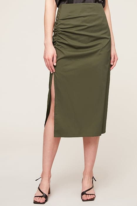 PENCIL SKIRT WITH GATHERS GREEN by Motivi