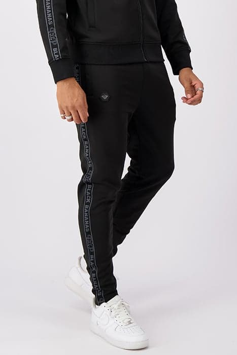 TAPED TRACKPANTS BLACK by Black Bananas