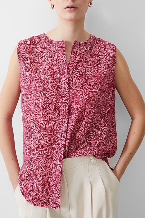 BERNICE SLVLESS HENLEY TANK SEA PINK by French Connection