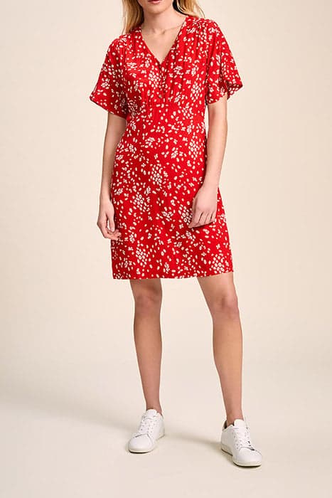 RAVEN - CHERRY DRESS WITH ABSTRACT FLORAL PRINT by ONE STEP