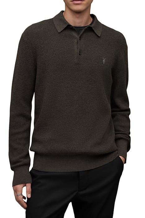 ASPEN LS POLO DARK IVY GREEN MRL by AllSaints