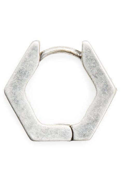 HEX BOLT HOOP WARM SILVER by AllSaints