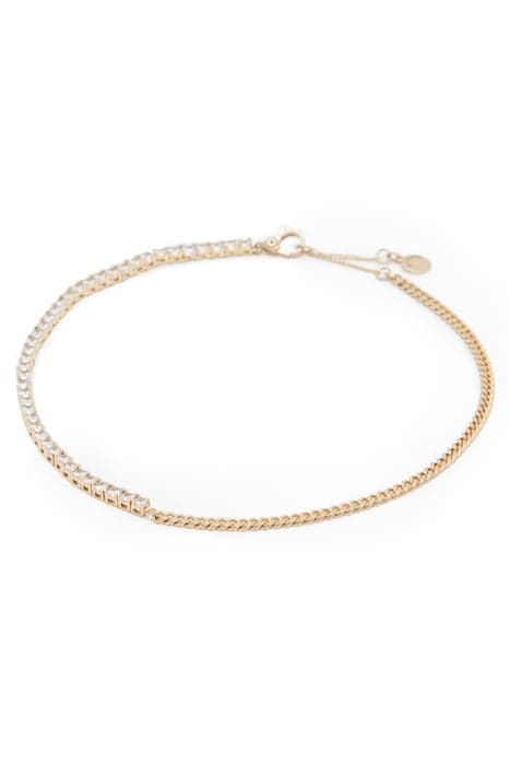 DELLA CRYSCURB NCKLC WARM BRASS/CRYSTAL by AllSaints