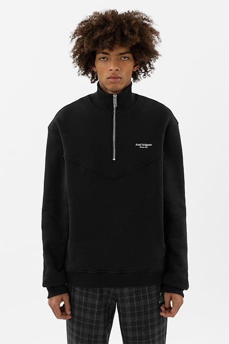 FOCUS HALF-ZIP SWEATSHIRT BLACK by Axel Arigato