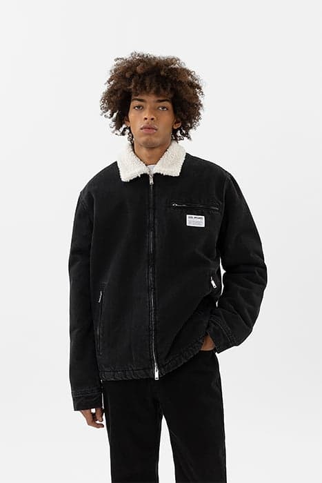 CREW PADDED DENIM JACKET BLACK by Axel Arigato