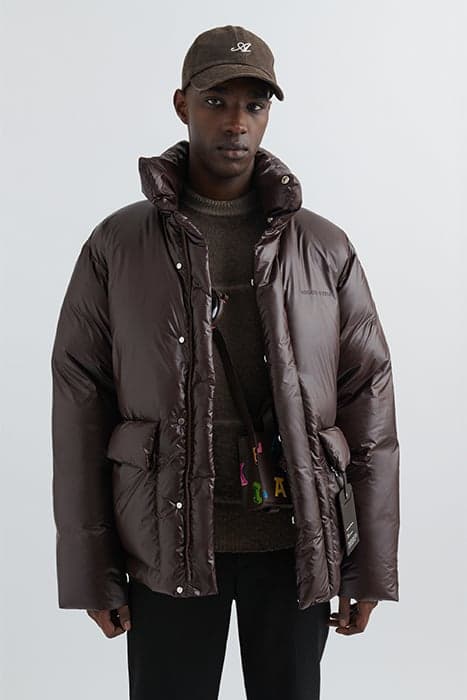 DUNE DOWN JACKET BROWN by Axel Arigato