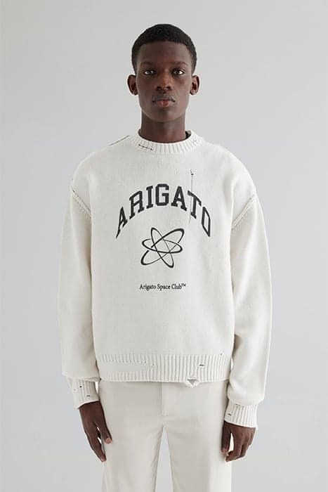 ARIGATO SPACE CLUB SWEATER WHITE by Axel Arigato