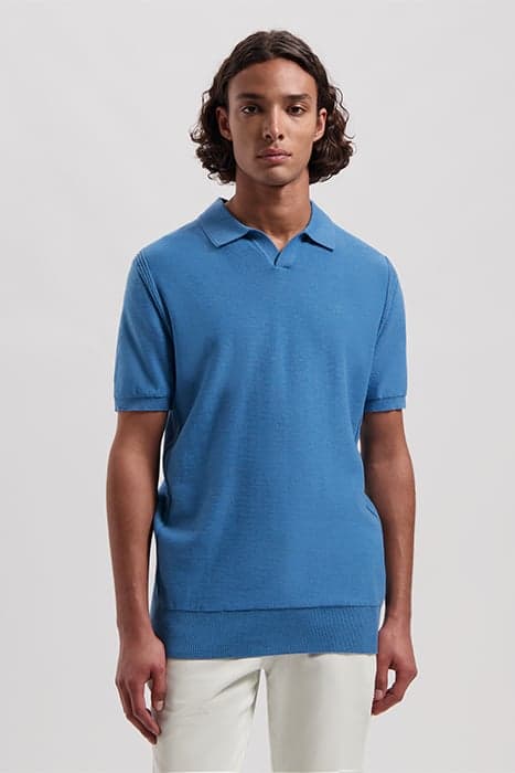 DS_MERCURY SHORT SLEEVE POLO AEGEAN BLUE by Dstrezzed