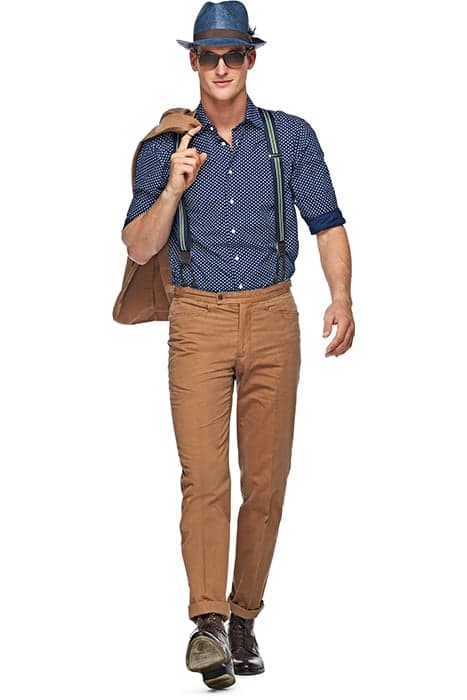 TROUSERS-KHAKI BROWN by Suitsupply