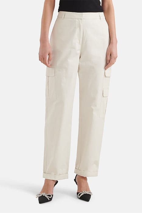 LA-SBCARGO PANTS OFFWHITE by Shoeby