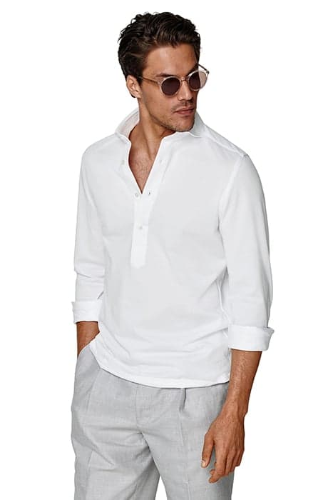 KNITTED WHITE POPOVER WHITE by Suitsupply