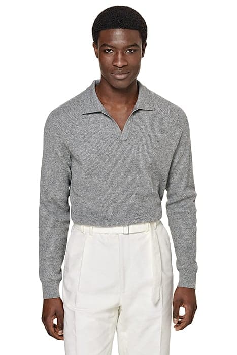 POLO RIBBED MID GREY GREY by Suitsupply