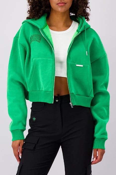 ARCH ZIPPED HOODY GREEN by Black Bananas