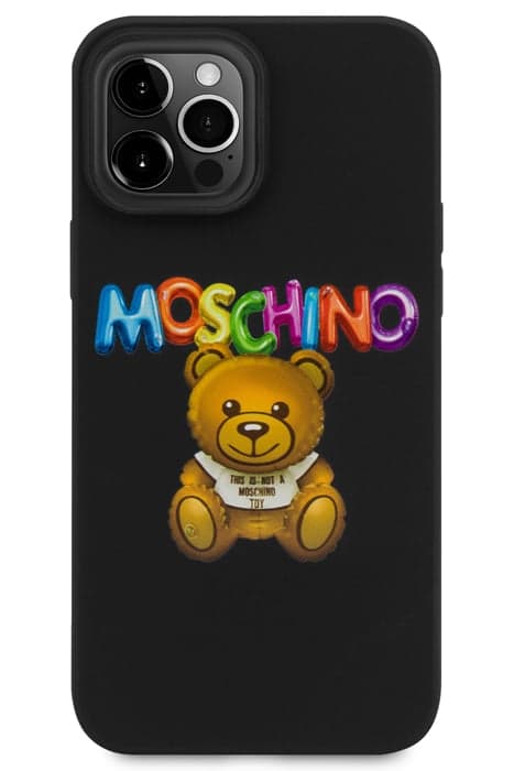 IPHONE 13 PRO INFLATABLE TEDDY BEAR COVER BLACK by Moschino