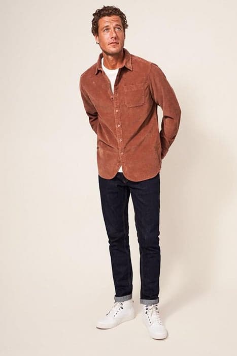 WHITWICK CORD SHIRT BROWN by White Stuff