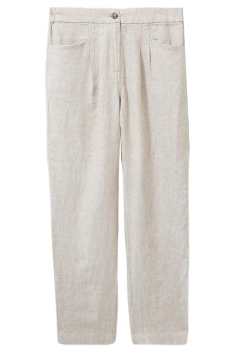 ROWENA LINEN TROUSER LIGHT NATURAL by White Stuff