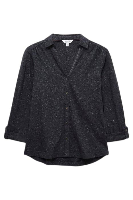 ANNIE SPARKLE JERSEY SHIRT CHARCOAL GREY by White Stuff