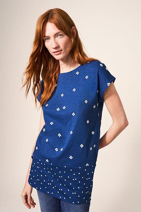 CARRIE TUNIC NAVY PRINT by White Stuff