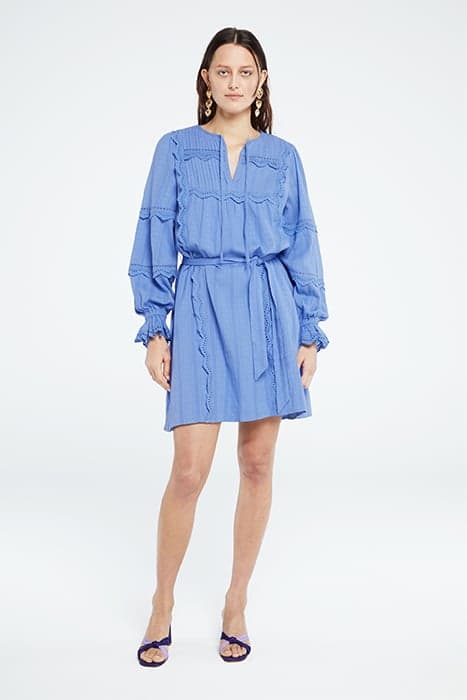 JEANINE DRESS RIAD BLUE by Fabienne Chapot