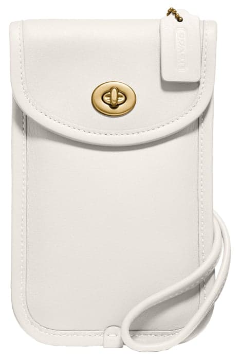 FLAT TURNLOCK CROSSBODY 12 CHALK by Coach