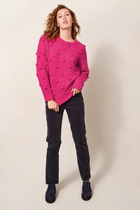 BOBBLE JUMPER BRIGHT PINK by White Stuff