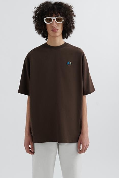 ACRONYM MONOGRAM T-SHIRT DARK BROWN by Axel Arigato