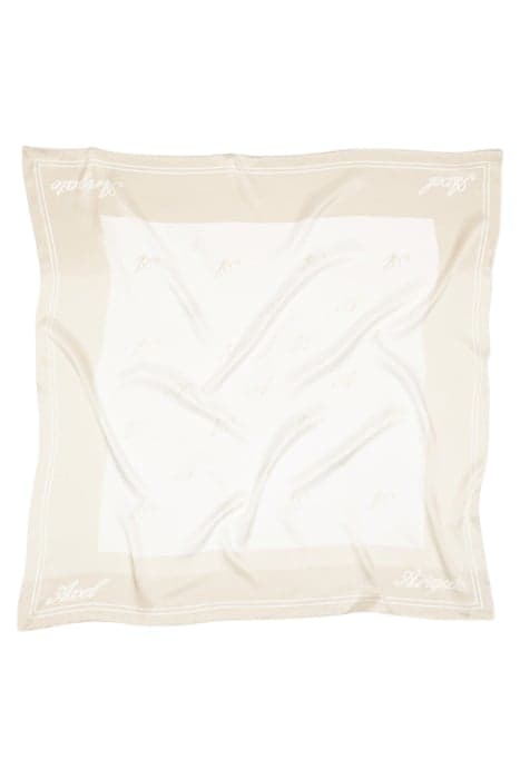 SIGNATURE SILK SCARF PALE BEIGE / ECRU by Axel Arigato