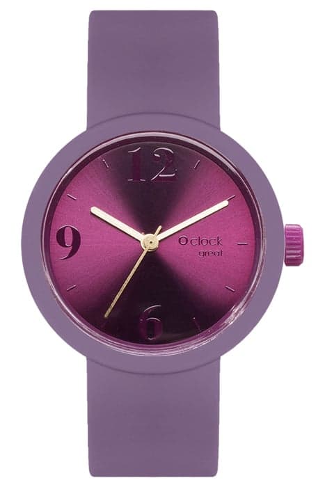 WATCH O CLOCK GREAT VIOLET DESATURATED by O bag