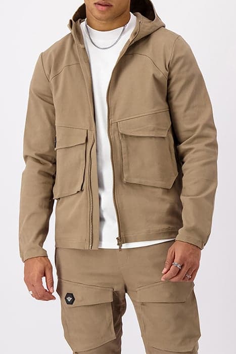 HEX CARGO JACKET SAND by Black Bananas