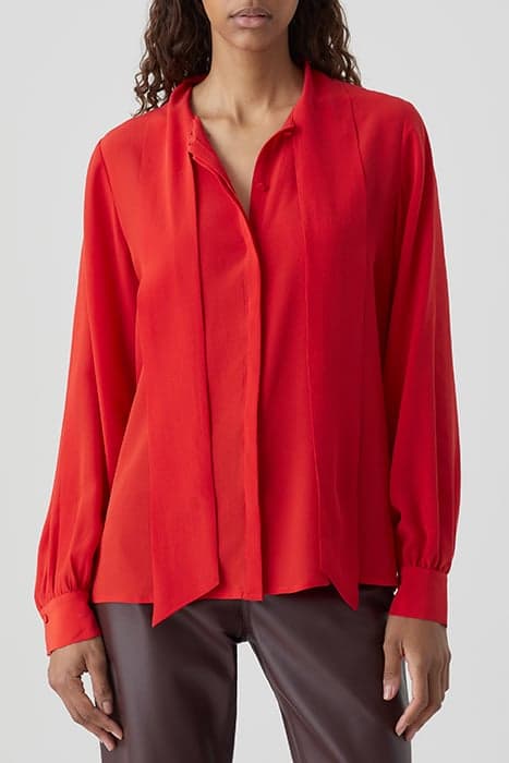 BOW-TIE BLOUSE SHIRTS & BLOUSES FIERY RED by Closed