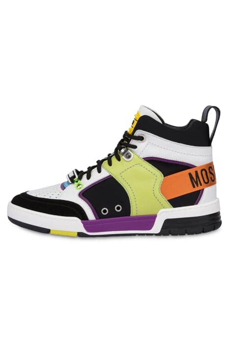 STREETBALL HIGH SNEAKERS BLACK by Moschino