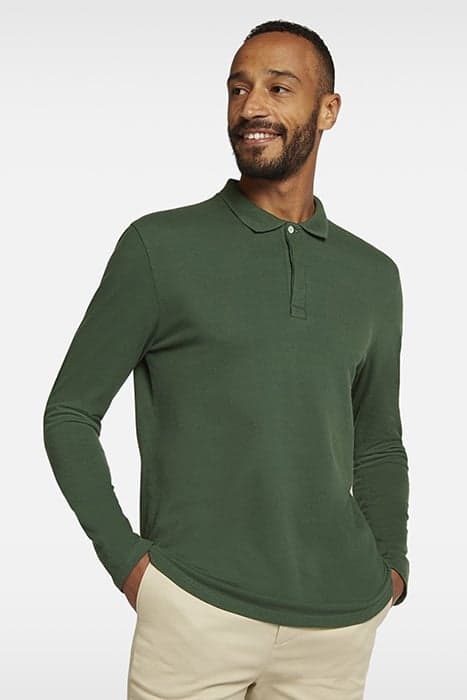 LONG SLEEVE POLO GREEN SLIM FIT by LABFRESH