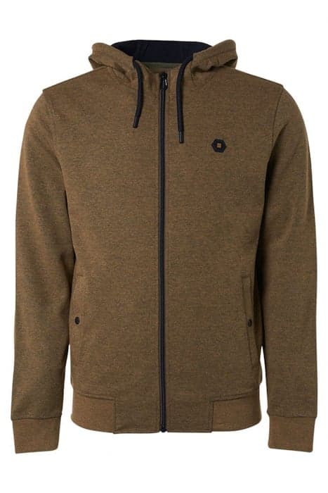 SWEATER FULL ZIPPER HOODED OLIVE by No Excess