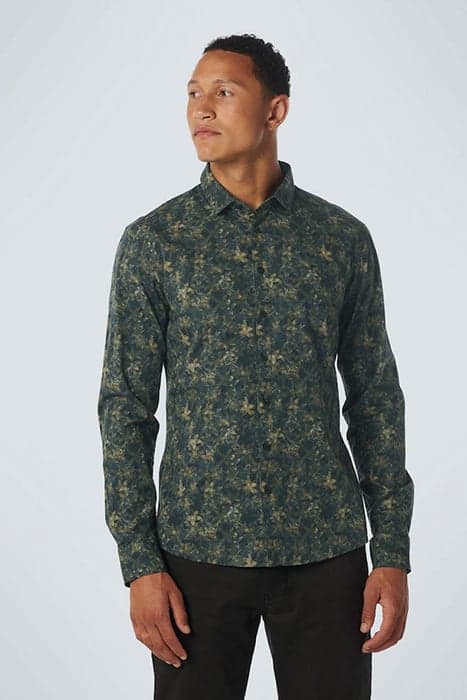 SHIRT STRETCH ALLOVER PRINTED OCEAN by No Excess