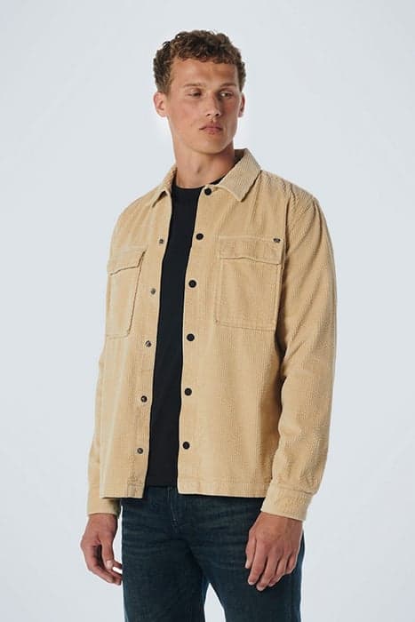 OVERSHIRT BUTTON CLOSURE CORDUROY STONE by No Excess