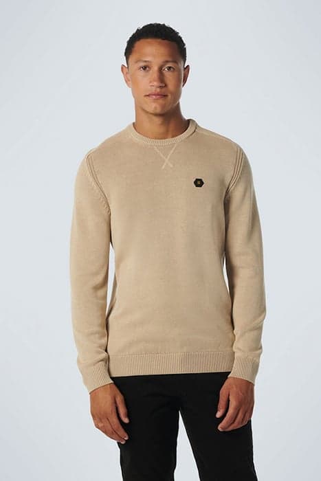 PULLOVER CREWNECK RELIEF GARMENT DYED + STONE WASHED STONE by No Excess