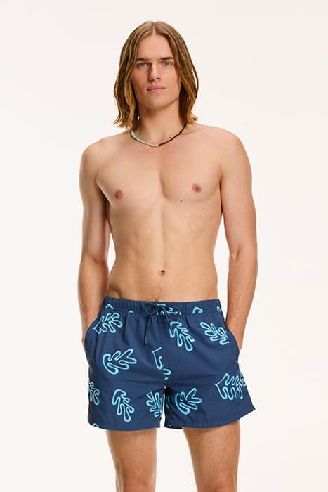 MEN SWIM SHORTS NICK EMBROIDERY ROYAL BLUE by Shiwi