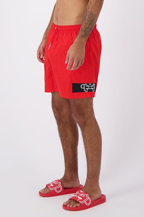 COMMANDER SWIMSHORTS RED by Black Bananas