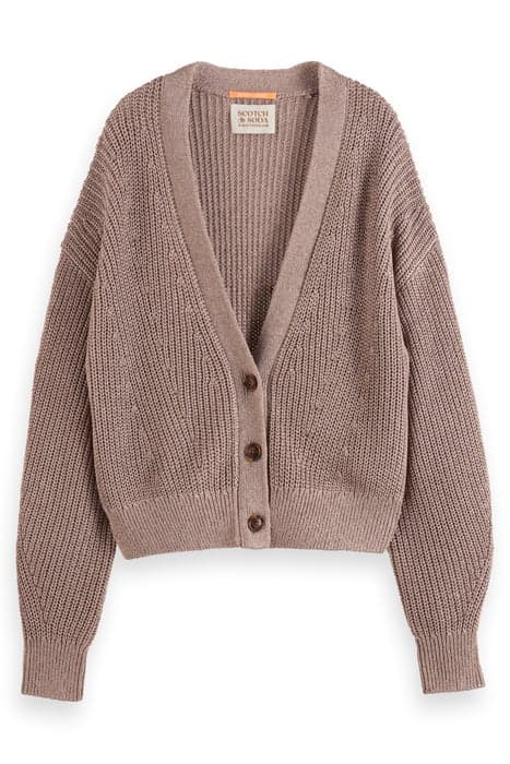 RELAXED FIT BOXY CARDIGAN SEASTONE by Scotch & Soda