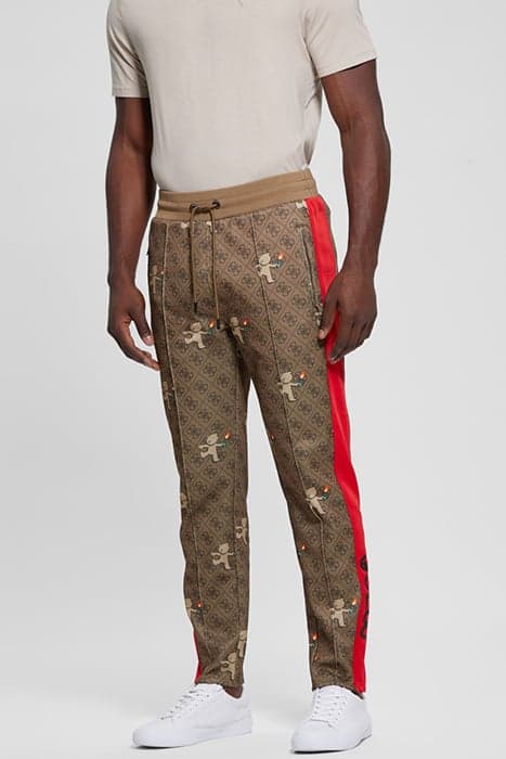 BANKSY PANT 4G BIG AOP BROWN WIT by Marciano by Guess