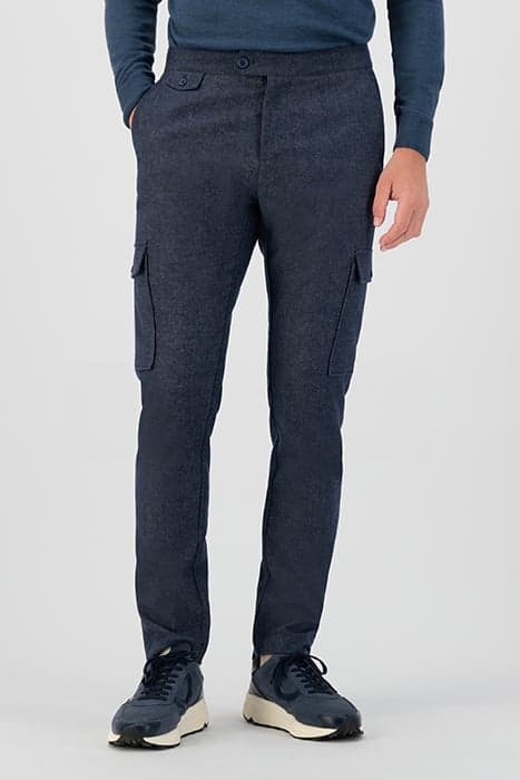 LANCASTER COMBAT PANTS MELANGE FLAN DK. NAVY by Dstrezzed