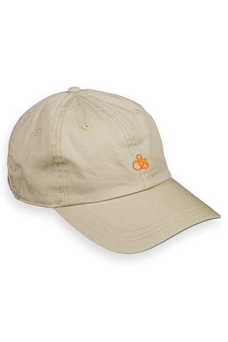 TWILL LOGO CAP PEBBLE by Scotch & Soda