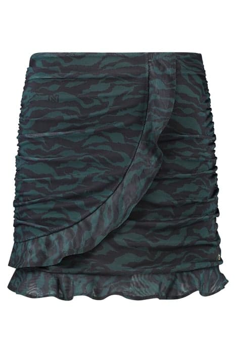 ZEBRA MESH SKIRT PINE GREEN by NIKKIE