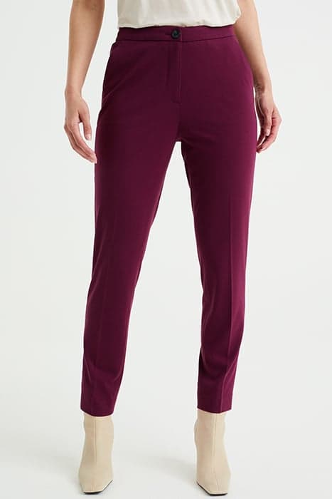 TROUSER BURGUNDY RED by WE Fashion