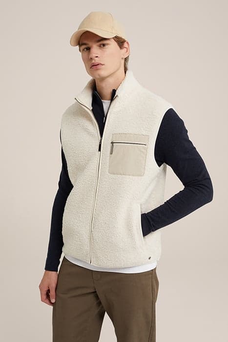 BODYWARMER OFF-WHITE by WE Fashion