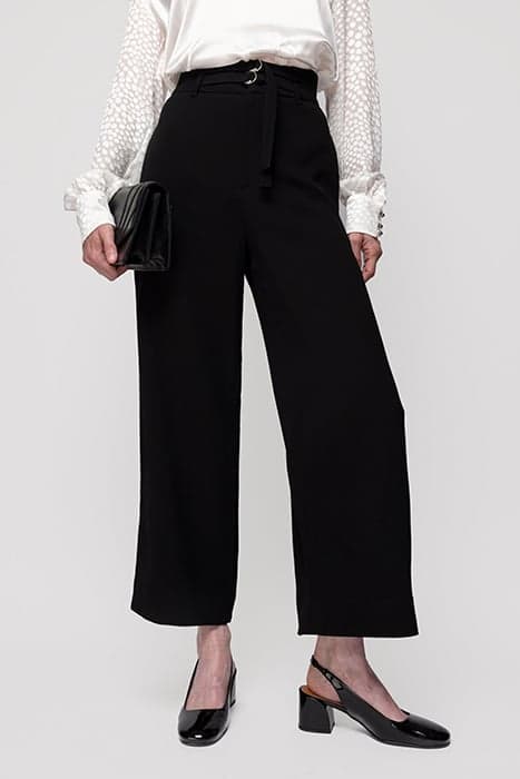 DOUBLE BELTED PANT BLACK by Vanilia