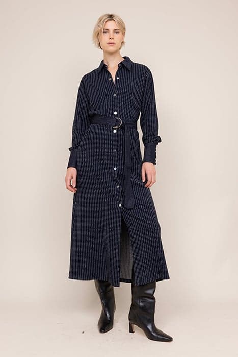 STRIPED LONG DRESS PEACOAT by Vanilia