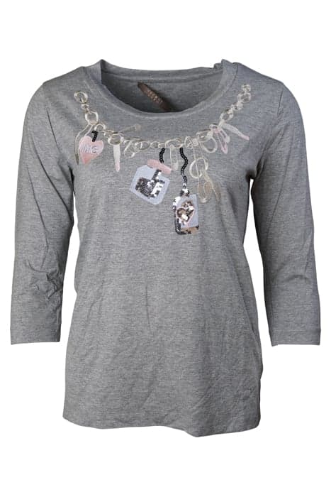 T-SHIRT CHAIN GREY GREY by Mucho Gusto