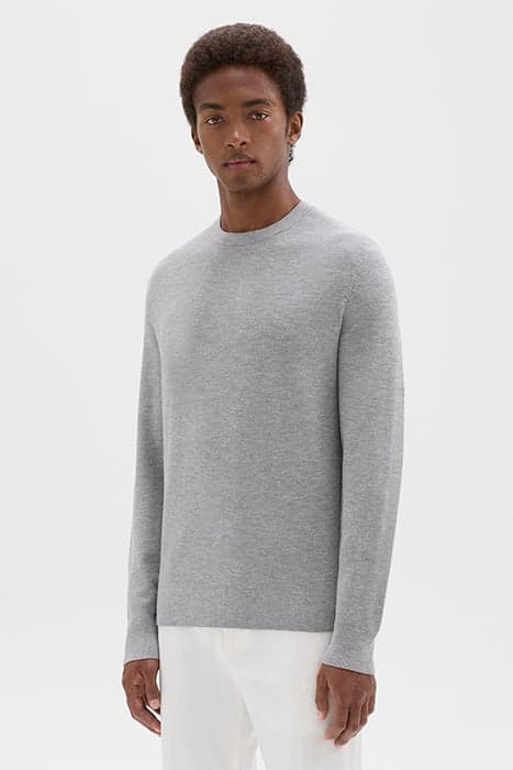 RILAND SWEATER IN LIGHT BILEN LIGHT GREY HEATHER by THEORY